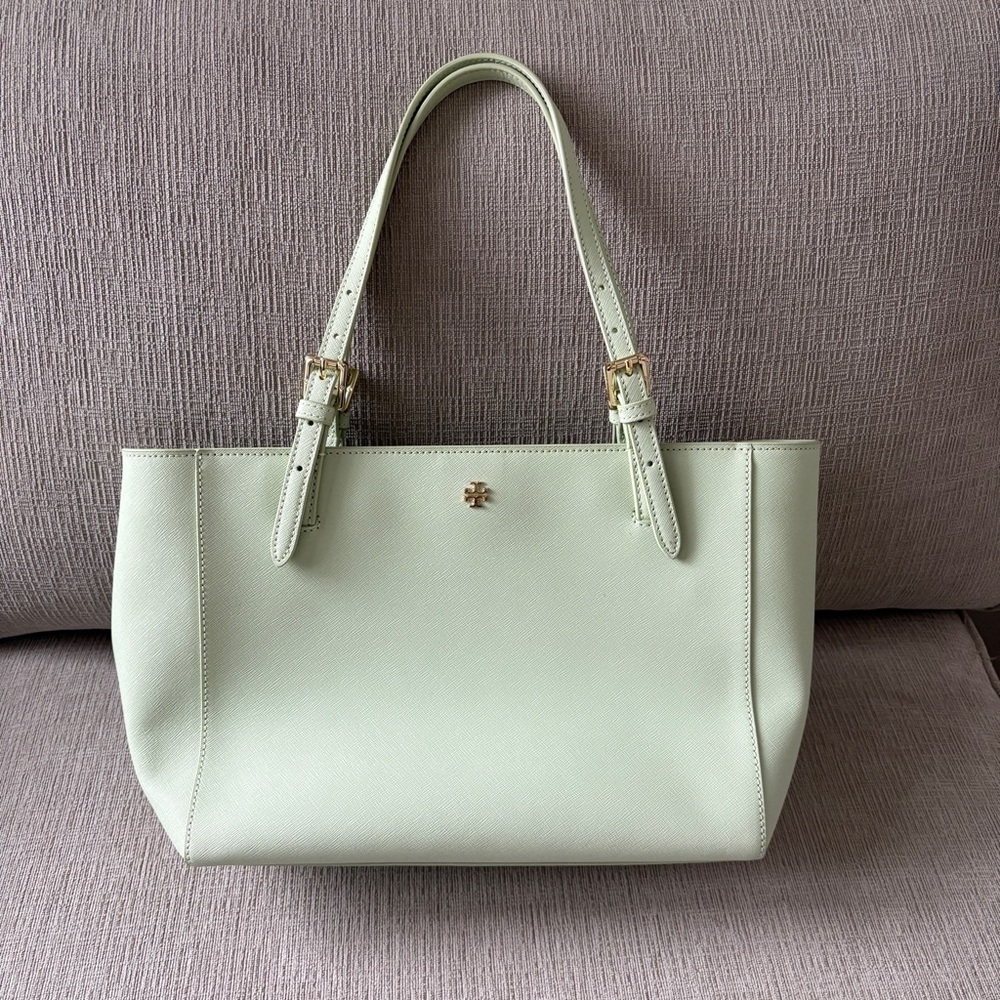 Tory Burch Pale Green Tote Bag Excellent Condition